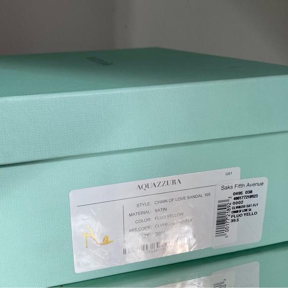 New AQUAZZURA Chain Of Love Sandal 105 39.5 $1,295 - Picture 12 of 13